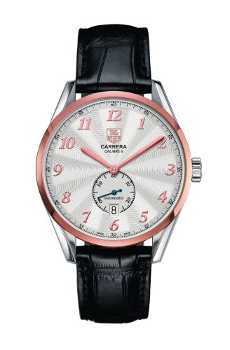 TAG Heuer Carrera Calibre 6 39 Heritage Stainless Steel / Rose Gold / Silver / Alligator